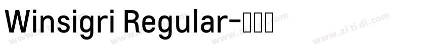 Winsigri Regular字体转换